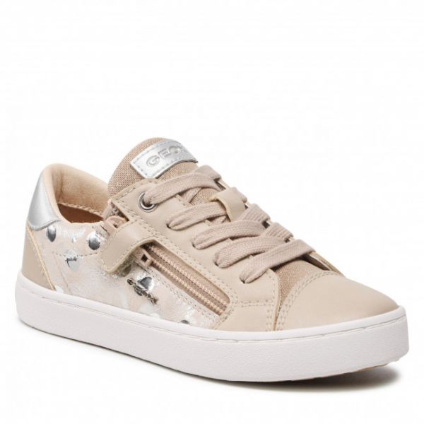 Sneakers Geox - J Kilwi G. P J02D5B 007BC C0475 S Beige/Silver Sneakers Geox - J Kilwi G. P J02D5B 007BC C0475 S Beige/Silver