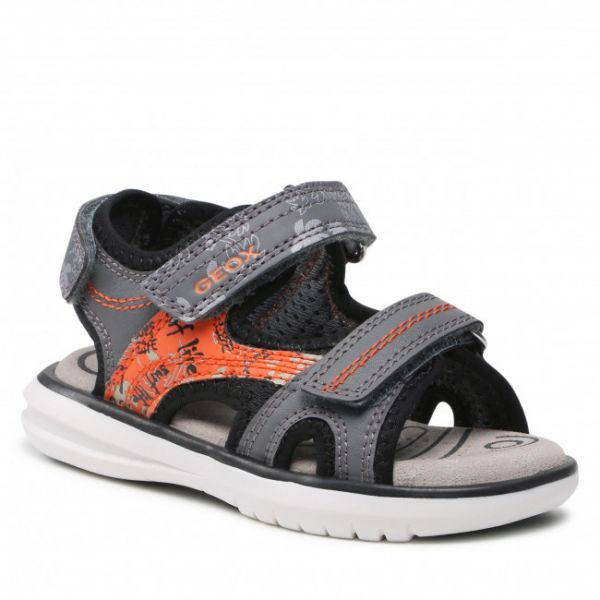 Sandali Geox - J S.Maratea B.D J15DRD 01504 C0036 M Grey/orange Sandali Geox - J S.Maratea B.D J15DRD 01504 C0036 M Grey/orange