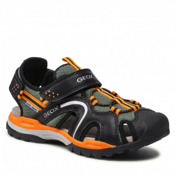 Sandali Geox - J Borealis B. B J250RB 014ME C0038 D Black/Orange Sandali Geox - J Borealis B. B J250RB 014ME C0038 D Black/Orange