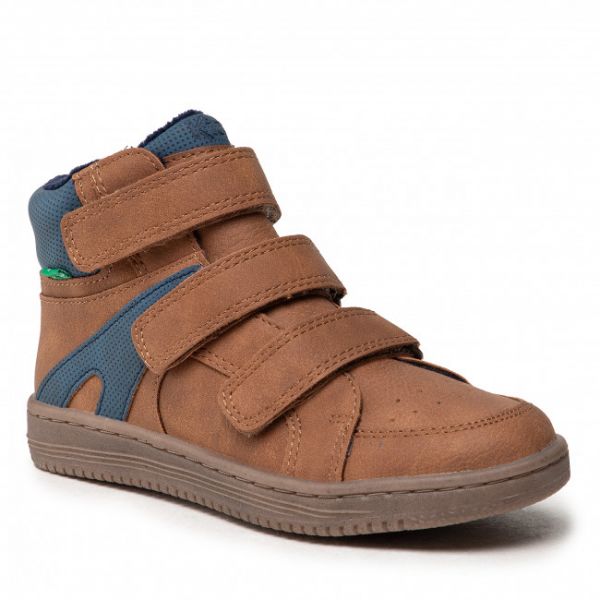 Polacchi KICKERS - Lohan 739364-30 S Blue/Camel 114 Polacchi KICKERS - Lohan 739364-30 S Blue/Camel 114