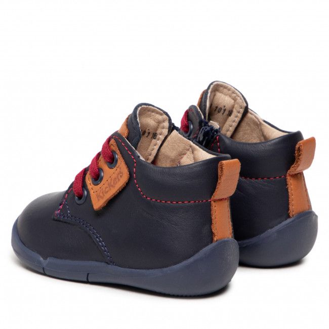 Polacchi KICKERS - Wazzap 8584000-10 Navy/Camel 101