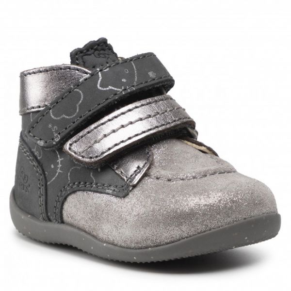 Polacchi Kickers - Bonkro-2 860099-10 M Gris Argent 123 Polacchi Kickers - Bonkro-2 860099-10 M Gris Argent 123