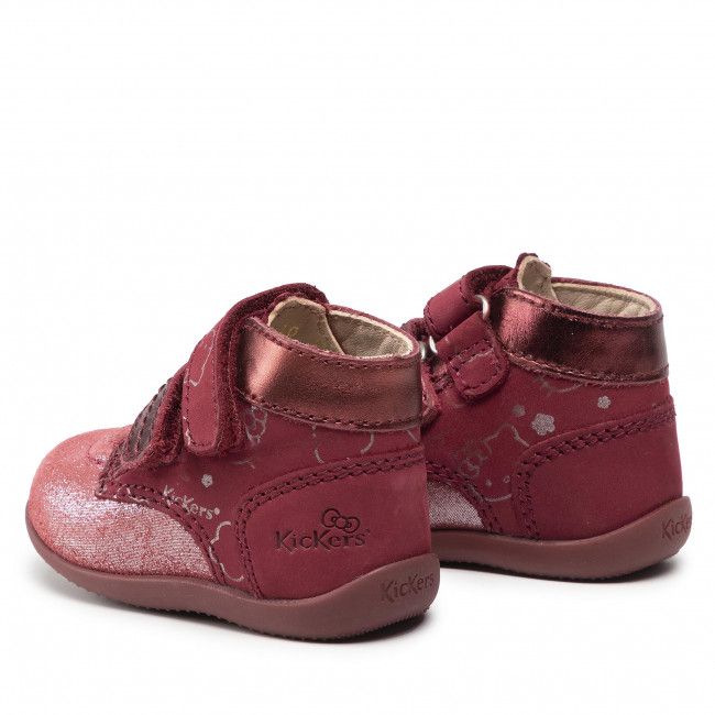 Polacchi Kickers - Bonkro-2 860099-10 M Silver Burgundy