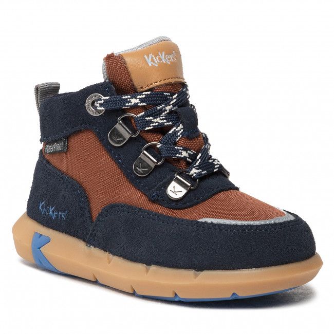 Polacchi KICKERS - Juniby 878790-10 M Navy/Brown 102