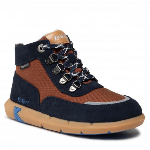 Polacchi Kickers - Juniby 878790-10 S Navy/Brown 102 Polacchi Kickers - Juniby 878790-10 S Navy/Brown 102