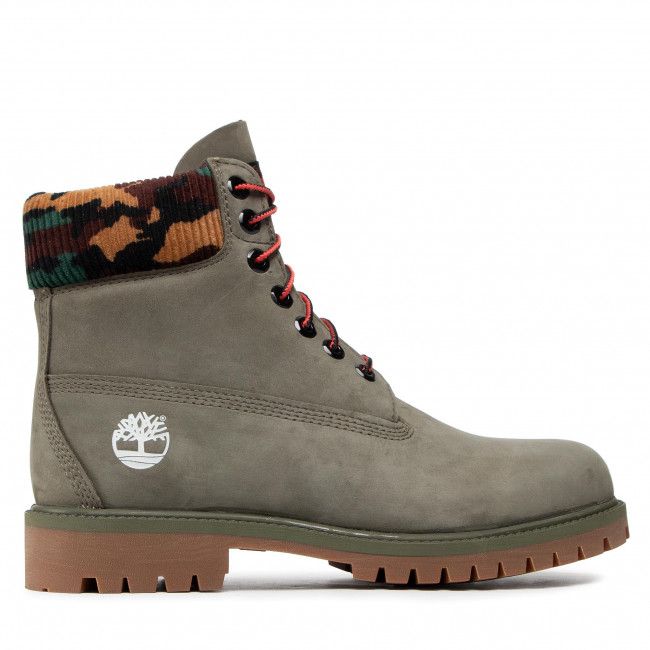 Scarponcini Timberland - 6 Prem Rubber Cup Bt TB0A2KC5A581 Dk Grn Nubuck W Camo