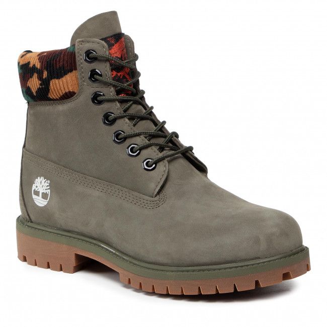 Scarponcini Timberland - 6 Prem Rubber Cup Bt TB0A2KC5A581 Dk Grn Nubuck W Camo