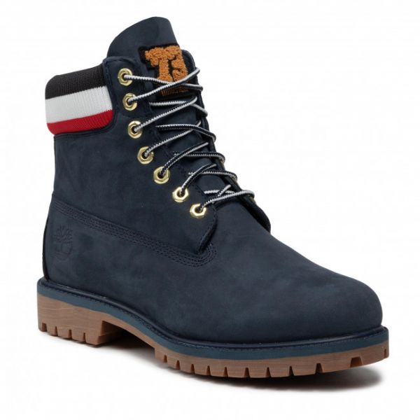 Scarponcini Timberland - 6''Prem Rubber TB0A2M590191 Navy Nubuck W/Red Scarponcini Timberland - 6''Prem Rubber TB0A2M590191 Navy Nubuck W/Red