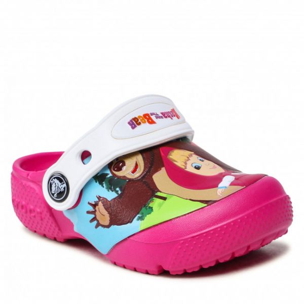Ciabatte Crocs - CROCS-Masha Bear Patch Clog Kids 207079 Candy Pink Ciabatte Crocs - CROCS-Masha Bear Patch Clog Kids 207079 Candy Pink