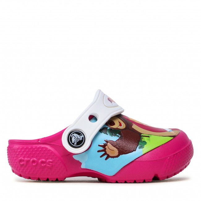 Ciabatte Crocs - CROCS-Masha Bear Patch Clog Kids 207079 Candy Pink