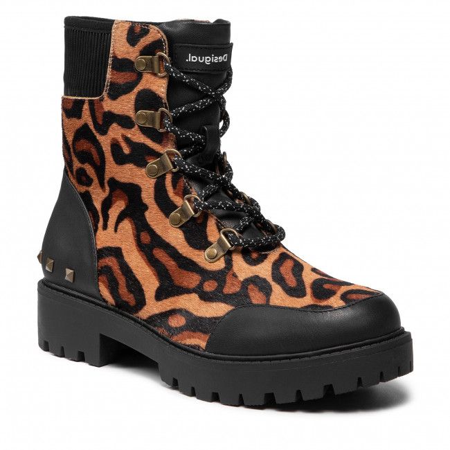 Tronchetti DESIGUAL - Shoes Biker Leopard 21WSTL02 6007