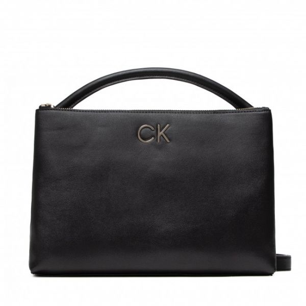 Borsetta CALVIN KLEIN - Re-Lock Top H Tote K60K608883 Nero Borsetta CALVIN KLEIN - Re-Lock Top H Tote K60K608883 Nero