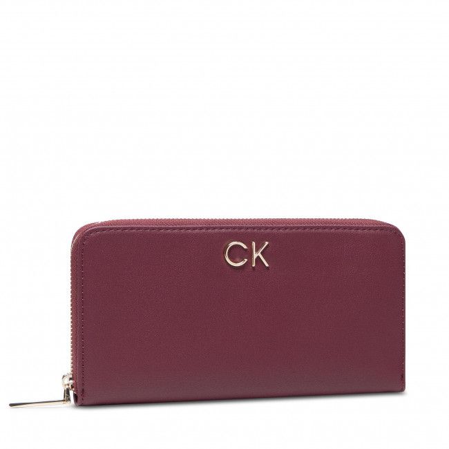 Portafoglio grande da donna CALVIN KLEIN - Re-Lock Slim Z/A Wallet Lg K60K608919 XCU