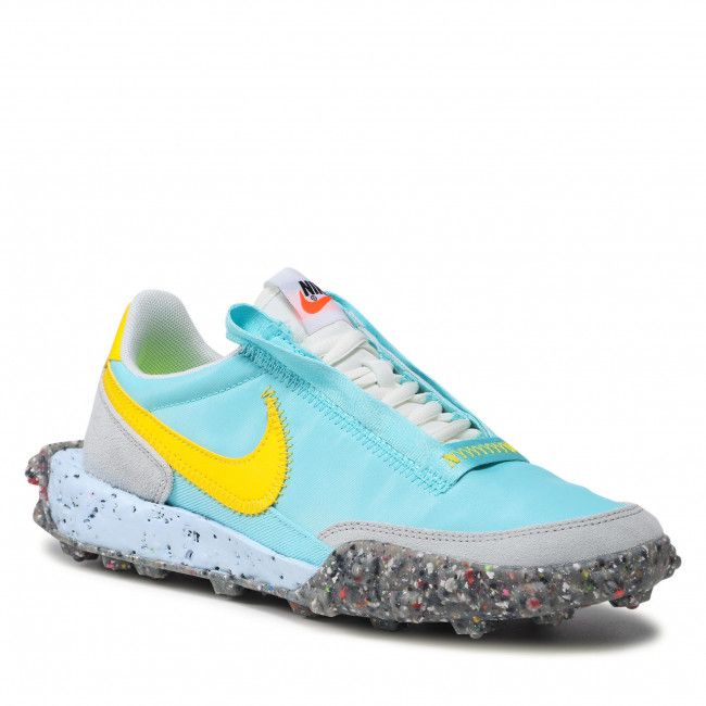 Scarpe Nike - Waffle Racer Crater CT1983 400 Bleached Aqua/Speed Yellow