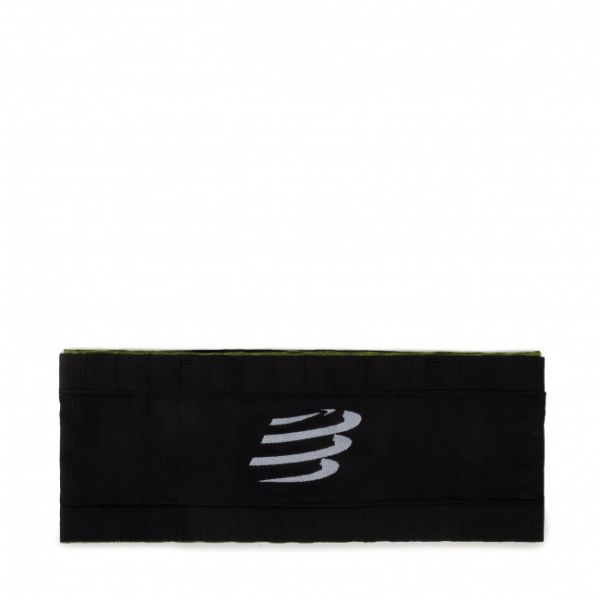 Cintura sportiva COMPRESSPORT - Free Belt CU00012B Black/Lime