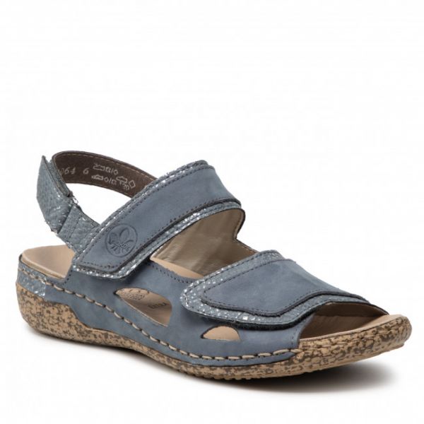 Sandali RIEKER - V7284-14 Blau