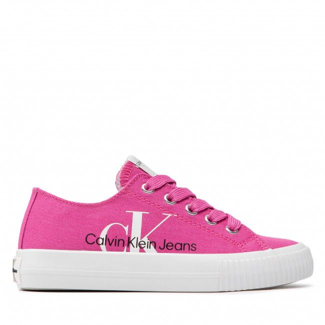 Scarpe sportive CALVIN KLEIN JEANS - Low Cut Lace-Up Sneaker V3A9-80187-0890 Fuchsia 313