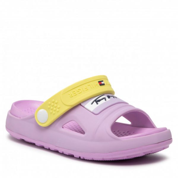 Ciabatte TOMMY HILFIGER - Comfy Sandal T1A2-32189-0083 S Lilac/Yellow A165 Ciabatte TOMMY HILFIGER - Comfy Sandal T1A2-32189-0083 S Lilac/Yellow A165