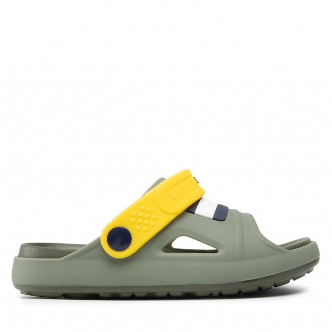 Sandali Tommy Hilfiger - Comfy Sandal Military T1B2-32262-0083 S Green/Yellow X997