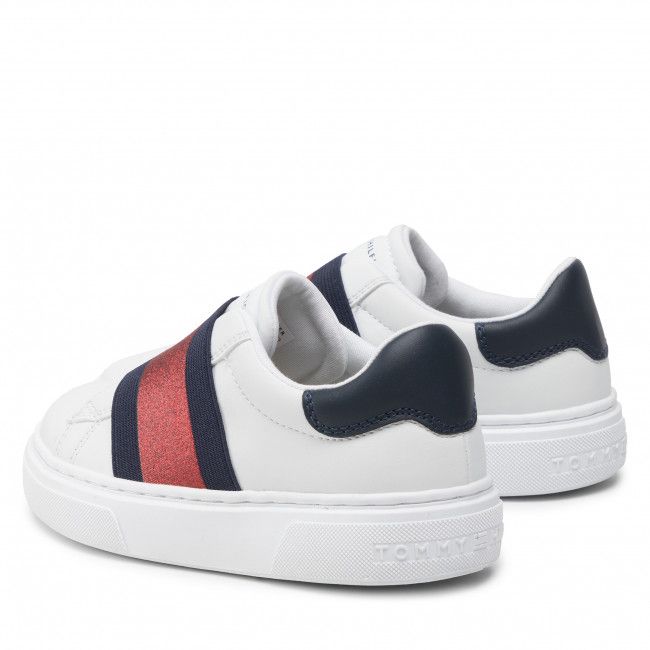 Sneakers Tommy Hilfiger - Low Cut Sneaker T3A4-32154-1383 M White/Blue/Red