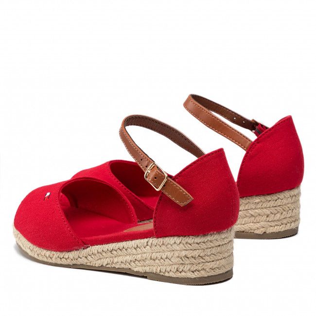 Espadrillas Tommy Hilfiger - Rope Wedge Sandal T3A7-32185-0048 M Red 300