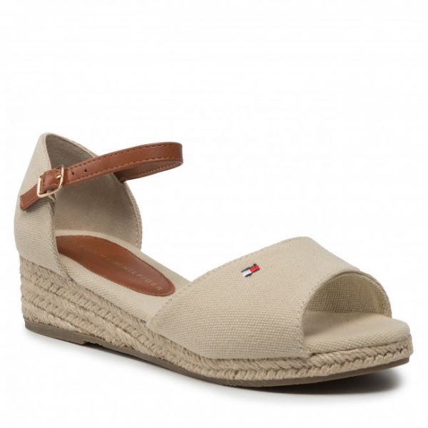 Espadrillas TOMMY HILFIGER - Rope Wedge Sandal T3A7-32185-0048 S Beige 500 Espadrillas TOMMY HILFIGER - Rope Wedge Sandal T3A7-32185-0048 S Beige 500