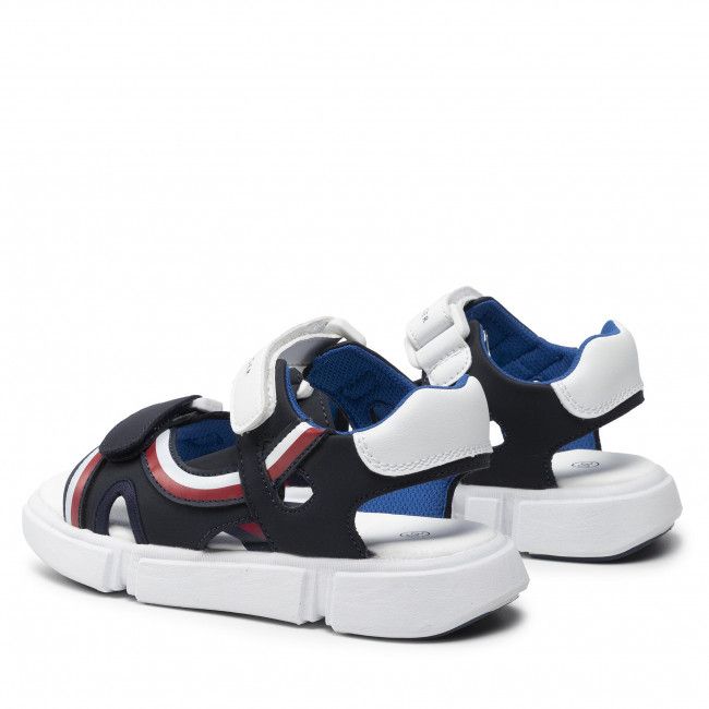 Sandali Tommy Hilfiger - Velcro Sandal T3B2-32260-1269 M Blue/White X007