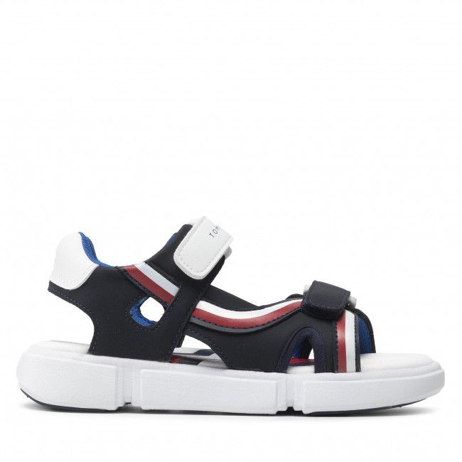 Sandali Tommy Hilfiger - Velcro Sandal T3B2-32260-1269 M Blue/White X007