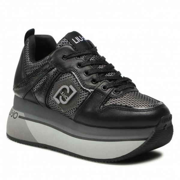 Sneakers LIU JO - Super Maxi Wonder BA2039 PX030 Black/Silver 01039