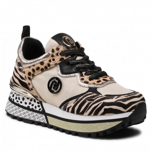 Sneakers LIU JO - Maxi Wonder 33 BA2129 PX045 Black/Gold 01040