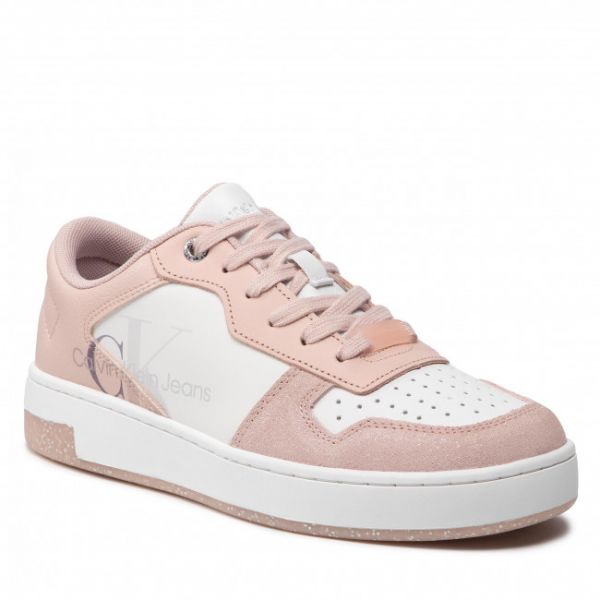 Sneakers CALVIN KLEIN JEANS - Cupsole Laceup Basket Glitter YW0YW00605 Pale Conch Shell TFT Sneakers CALVIN KLEIN JEANS - Cupsole Laceup Basket Glitter YW0YW00605 Pale Conch Shell TFT