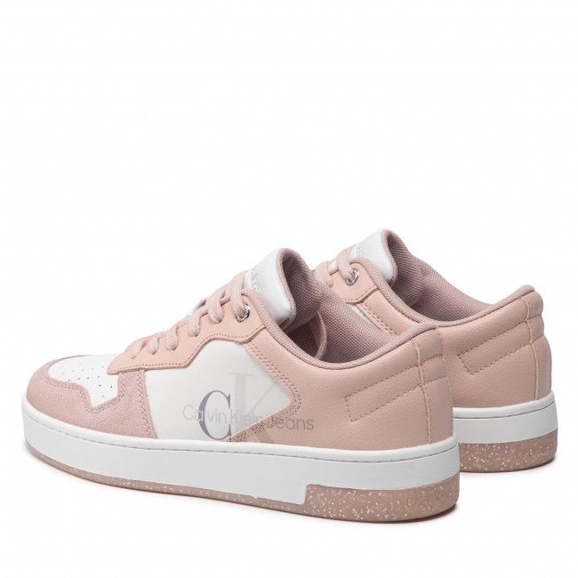Sneakers CALVIN KLEIN JEANS - Cupsole Laceup Basket Glitter YW0YW00605 Pale Conch Shell TFT