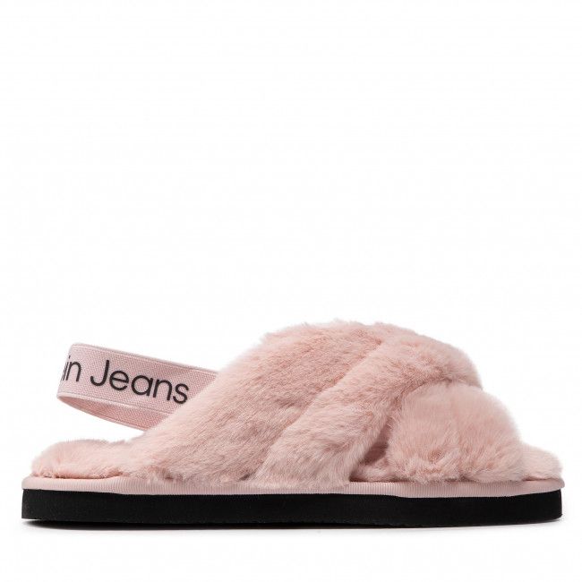 Pantofole CALVIN KLEIN JEANS - Home Slipper Fake Fur YW0YW00616 Rosa