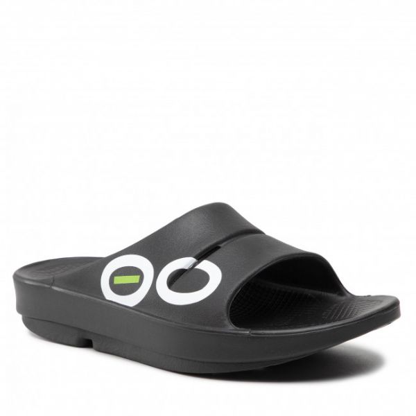 Ciabatte OOfos - Ooahh Sport Intl Last Black/White