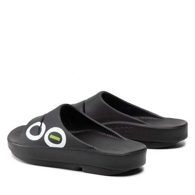 Ciabatte OOfos - Ooahh Sport Intl Last Black/White