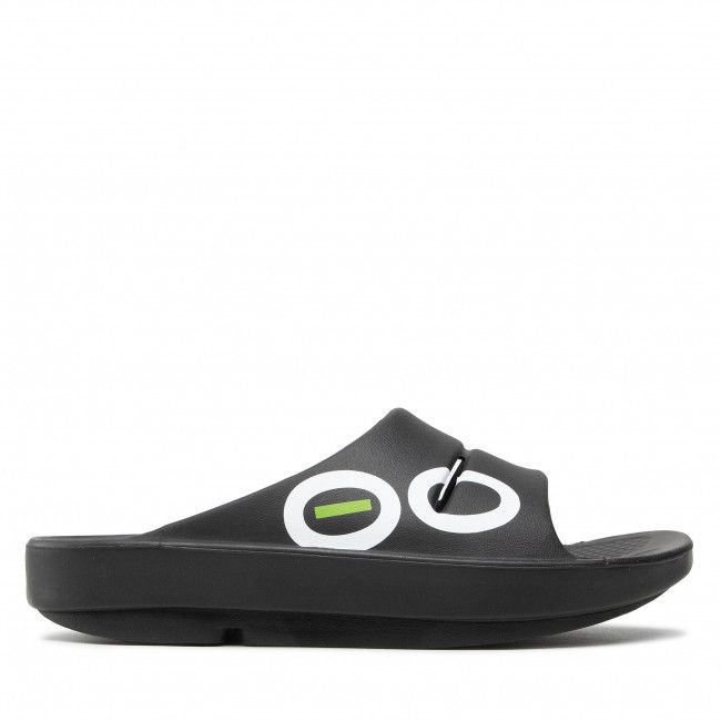 Ciabatte OOfos - Ooahh Sport Intl Last Black/White