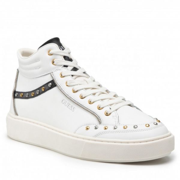 Sneakers Guess - Vice Mid Studs FM5VDS LEA12 WHITE Sneakers Guess - Vice Mid Studs FM5VDS LEA12 WHITE
