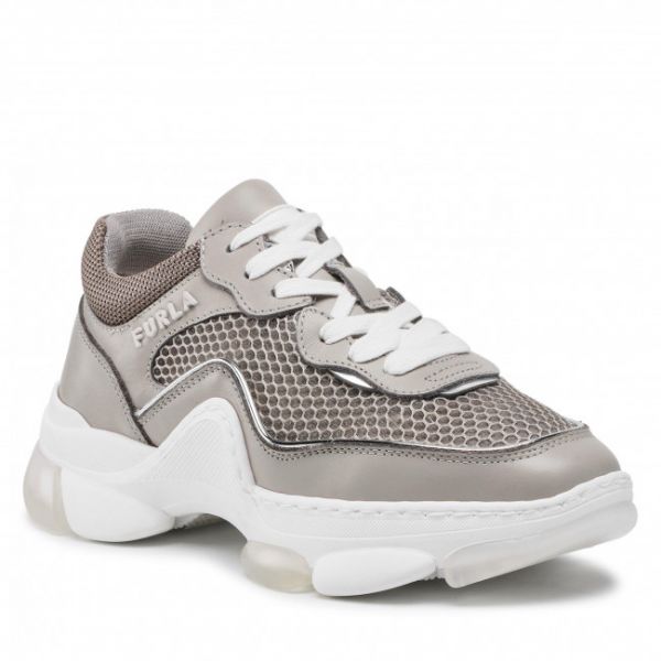 Sneakers FURLA - Wonderfurla YE29WOF-BX0583-0980S-1-032-20-AL Marmo c/Silver Sneakers FURLA - Wonderfurla YE29WOF-BX0583-0980S-1-032-20-AL Marmo c/Silver