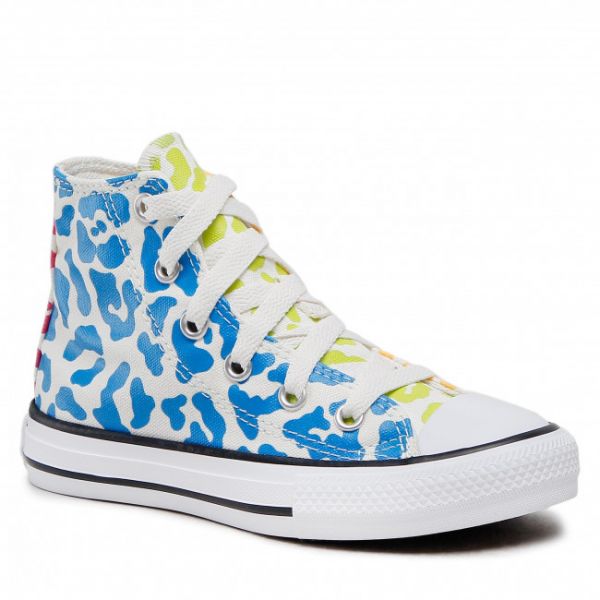 Scarpe da ginnastica CONVERSE - Ctas Hi 672089C Egret/Kinetic Blue/Citron Zest Scarpe da ginnastica CONVERSE - Ctas Hi 672089C Egret/Kinetic Blue/Citron Zest
