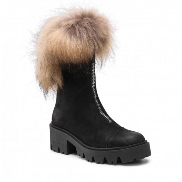 Tronchetti R.POLAŃSKI - 1405/K Czarny Nubuk