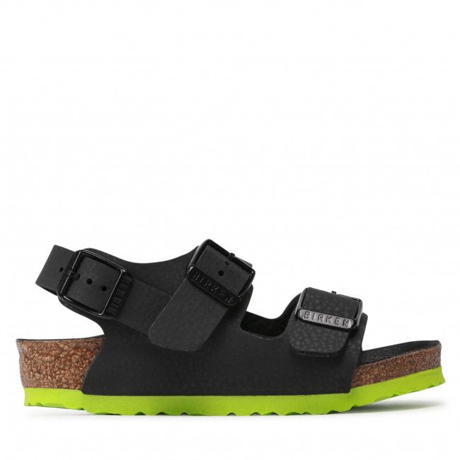 Sandali Birkenstock - Milano Kinder 1022157 Desert Soil Black Lime