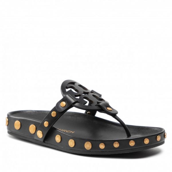 Infradito TORY BURCH - Miller Cloud Coin 83764 Perfect Black 006