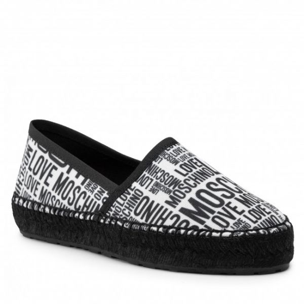 Espadrillas LOVE MOSCHINO - JA10052G1EIL010A Bia/Nero