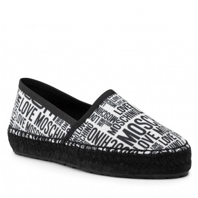 Espadrillas LOVE MOSCHINO - JA10052G1EIL010A Bia/Nero