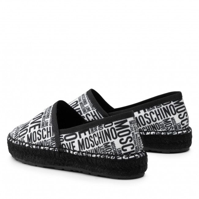 Espadrillas LOVE MOSCHINO - JA10052G1EIL010A Bia/Nero