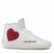 Sneakers LOVE MOSCHINO - JA15412G1EI4410A Vit.Bia/Cr.Ghi/Rss