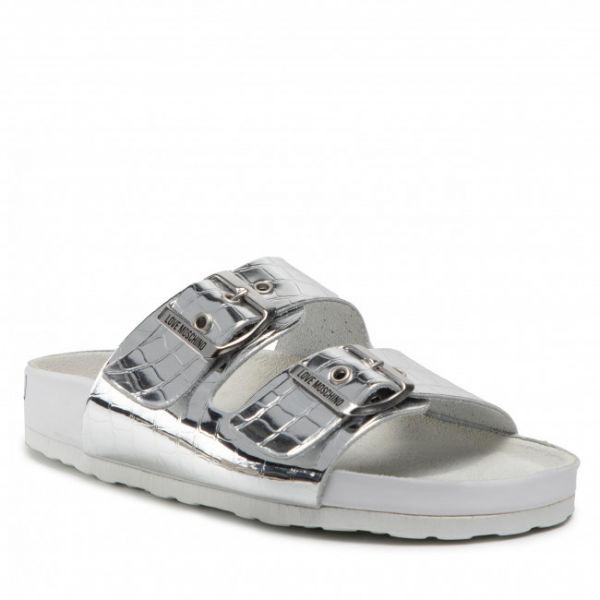 Ciabatte LOVE MOSCHINO - JA28063G1EIT0902 Argento