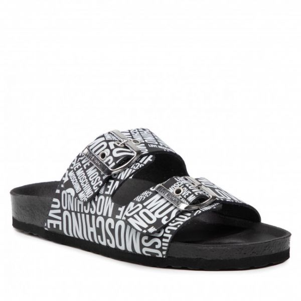 Ciabatte LOVE MOSCHINO - JA28073G1EIJ000A Ner-Bia Ciabatte LOVE MOSCHINO - JA28073G1EIJ000A Ner-Bia