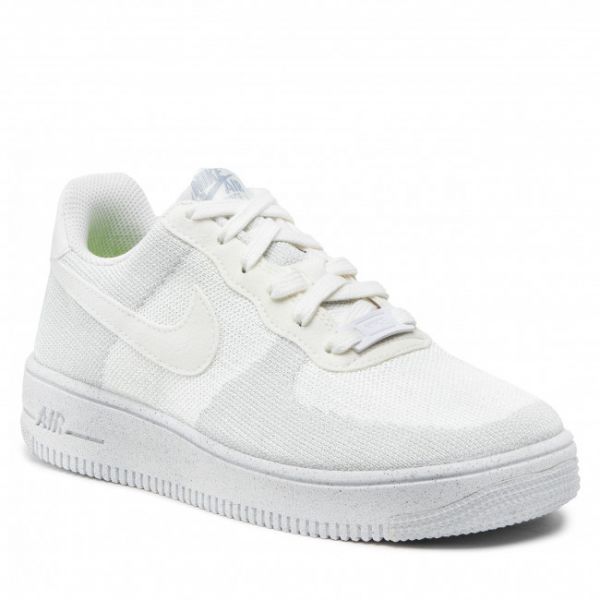 Scarpe Nike - Af1 Crater Flyknit (GS) DH3375 100 White/White/Sail/Wolf Grey Scarpe Nike - Af1 Crater Flyknit (GS) DH3375 100 White/White/Sail/Wolf Grey