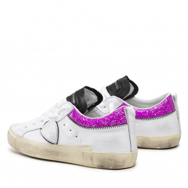 Sneakers PHILIPPE MODEL - Collier Glitter PRLD VCG3 Blanc Violet